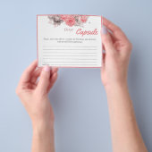 Tijdscapsule Advies Koppel Bruiloft Shower Kaart (Hand)