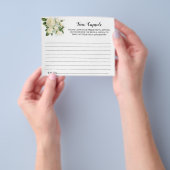 Tijdscapsule-advies voor bruidsdouchekaart voor ko flyer (Hand)
