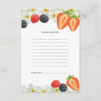 Tijdscapsule Eerste Verjaardagskaart Bedankkaart