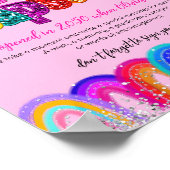 Tijdscapsule in Regenboogstijl Poster (Hoek)