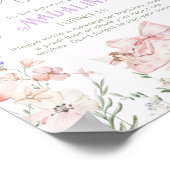 Tijdscapsule Whimsical tuin Fee Eerste Verjaardag Poster (Hoek)
