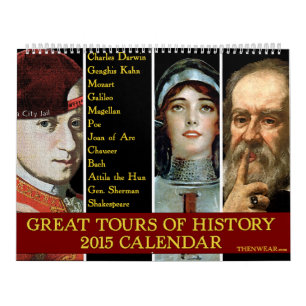 Tijdschema 2015 - Grote tijden geschiedenis Kalender