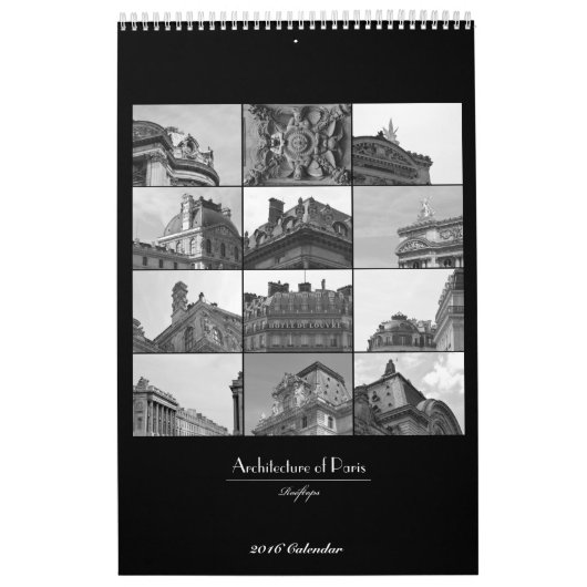 Tijdschema architectuur Parijs: En francais. Kalender (Hoes)