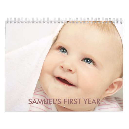 Tijdschema baby's eerste jaar Fotokalender Kalender (Hoes)