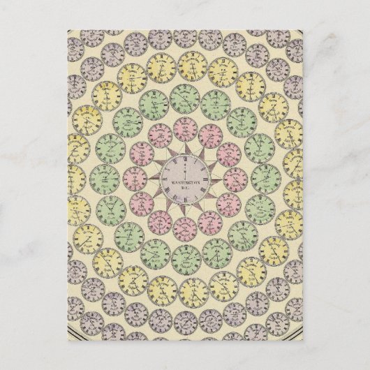 Tijdschema Briefkaart (Voorkant)