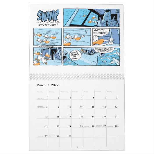 Tijdschema Cartoon Humor Kalender (Mar 2027)
