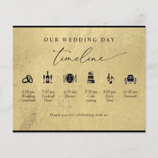 Tijdschema en programma voor chic Black en Gold We (Voorkant)