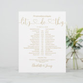 Tijdschema Gold Heart Script Weduwen (Staand voorkant)