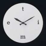 TIJDSCHEMA GROTE KLOK<br><div class="desc">de tijdbrieven ter vervanging van de nummers 12,  3,  6 en 9.</div>