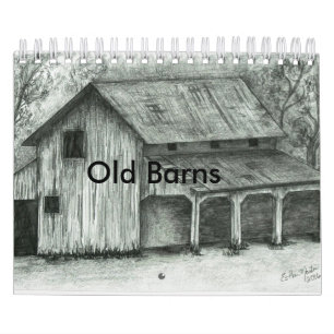 Tijdschema oude schetsen Barn Kalender