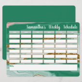 Tijdschema van de speciale wekelijkse planning van (Voorkant / Achterkant)