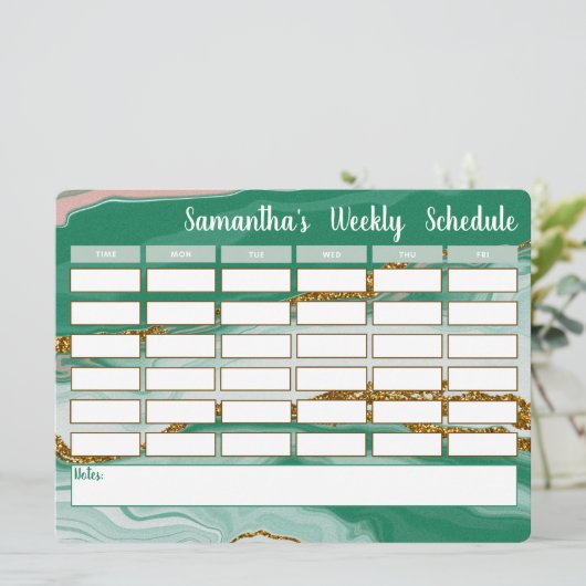 Tijdschema van de speciale wekelijkse planning van (Staand voorkant)