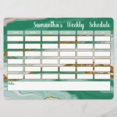 Tijdschema van de speciale wekelijkse planning van (Voorkant)