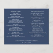 Tijdschema van het Navy Blue Burgundy Berry Weddin (Achterkant)