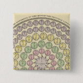 Tijdschema Vierkante Button 5,1 Cm (Voorkant)