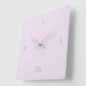 TIJDSCHEMA VIERKANTE KLOK (Hoek)