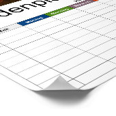 Tijdschema voor Asiatic Lily Poster (Hoek)