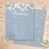 Tijdschema voor Blossom Stusty Blue Wedding