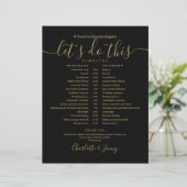 Tijdschema voor het bindprogramma voor zwart en go (Staand voorkant)