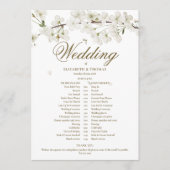 Tijdschema voor het bindweefselprogramma White Blo Programmakaart (Voorkant)