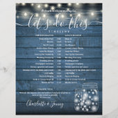 Tijdschema voor het blauwtende Rustic String Light (Voorkant)