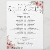 Tijdschema voor het programma Slijpschema voor het (Voorkant)