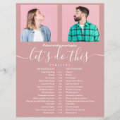 Tijdschema voor het Roos-script voor het binden va (Voorkant)