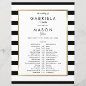 Tijdschema voor klassieke stripe bruiloft (Voorkant)