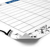 Tijdschema voor lijnpatroon tegel Scarab Poster (Hoek)