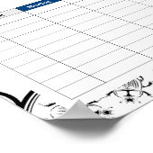 Tijdschema voor lijnpatroon tegel Scarab Poster (Hoek)