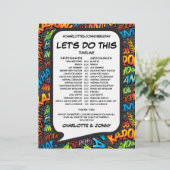 Tijdschema voor moderne stripplanning (Staand voorkant)