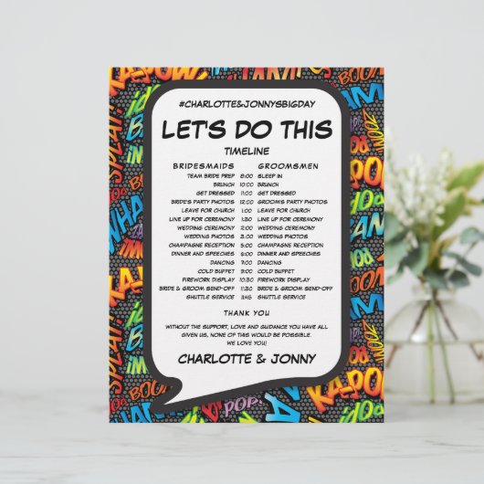 Tijdschema voor moderne stripplanning (Staand voorkant)