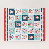 Tijdschema voor persoonlijke kerstfeestelijke aanb legpuzzel (Horizontaal)