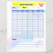 Tijdschema voor regenboogverf (Achterkant)