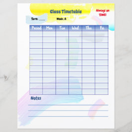 Tijdschema voor regenboogverf