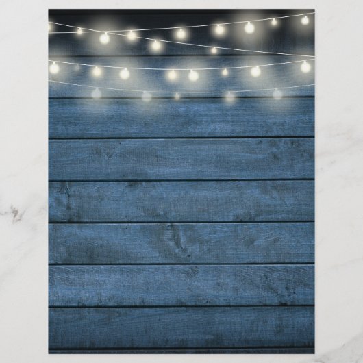 Tijdschema voor Rustic String Lights Wedding (Achterkant)