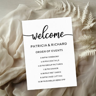 Tijdschema voor weduwenvolgorde van gebeurtenissen kaart