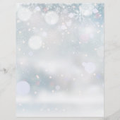 Tijdschema voor winterweddenschappen Snowflakes Wi (Achterkant)