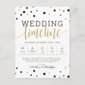 TIJDSCHEMA'S VOOR WEDING BRIEFKAART (Voorkant)