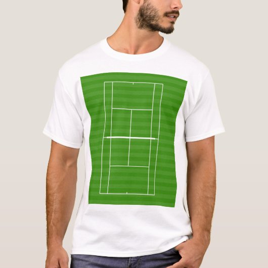 TIJDSCHIJF VOOR DE AANDUIDING VAN DE TENNIS-REKENK T-SHIRT (Voorkant)