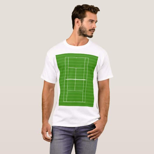 TIJDSCHIJF VOOR DE AANDUIDING VAN DE TENNIS-REKENK T-SHIRT (Voorkant volledig)