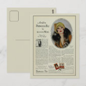  tijdschrift 1920s cosmetica en tijdschrift briefkaart (Voorkant / Achterkant)