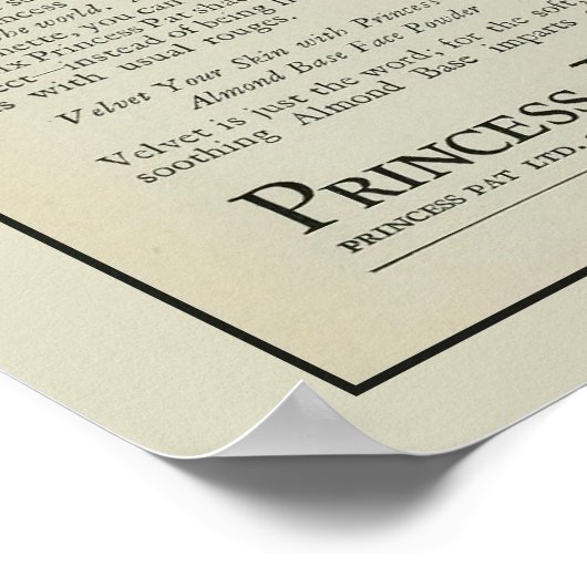 tijdschrift 1920s cosmetica en tijdschrift poster (Hoek)