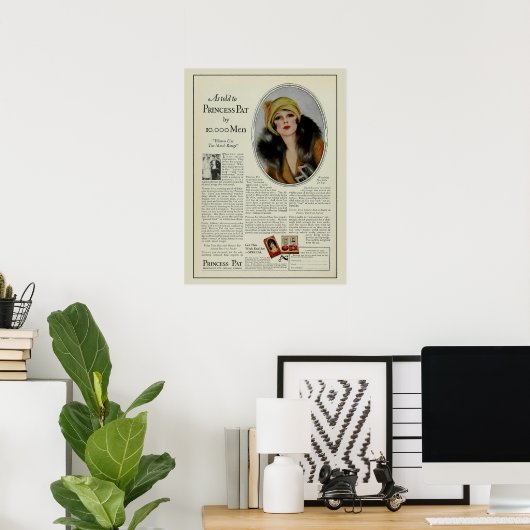  tijdschrift 1920s cosmetica en tijdschrift poster (Thuiskantoor)