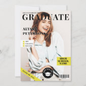 Tijdschrift bedekking 2 foto's zwarte trendy afstu aankondiging (Voorkant)