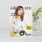 Tijdschrift bedekking 2 foto's zwarte trendy afstu aankondiging (Staand voorkant)