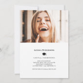 Tijdschrift bedekking 2 foto's zwarte trendy afstu aankondiging (Achterkant)