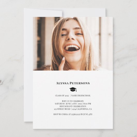 Tijdschrift bedekking 2 foto's zwarte trendy afstu aankondiging (Achterkant)