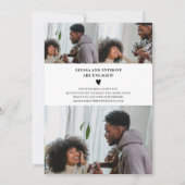 Tijdschrift bedekking 4 foto's verloving aankondig aankondiging (Achterkant)