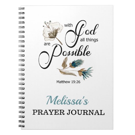 tijdschrift BIble Verse Prayer Notitieboek (Voorkant)
